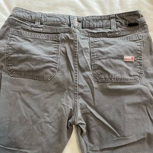 Ariat FR midrise straight work pants in gray 34R